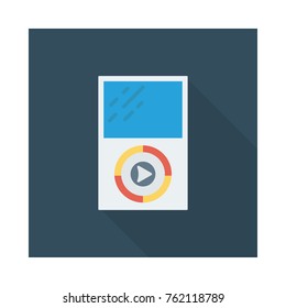 music player square flat