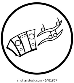 music player symbol