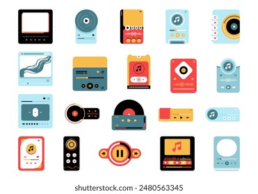 Music Player UI Element Set