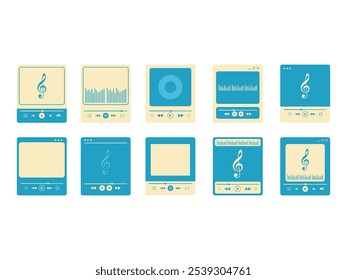 Music Player UI Element Set