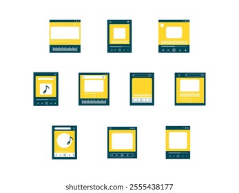 Music Player UI Element Set