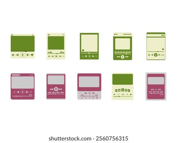 Music Player UI Element Set