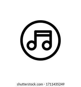 Übersicht über die Benutzeroberfläche von Music Player - Vektorillustration des Logos
