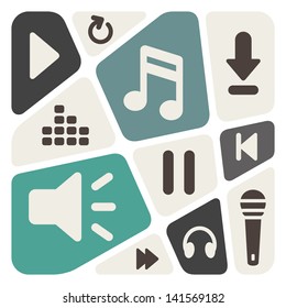 Music player vector