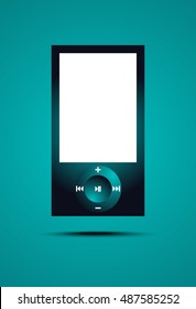 music player vector design