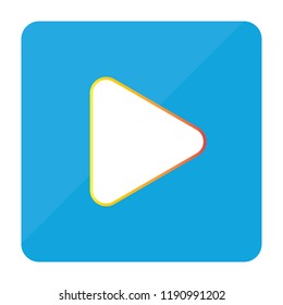 Music player vector flat icon