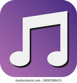 Video-Vektorgrafik-Hintergrundsymbol für den Music Player für private und kommerzielle Nutzung.
