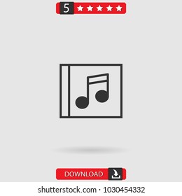 music player vector icon
