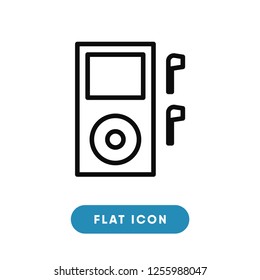 Music player vector icon