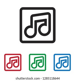 Music player vector icon