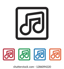 Music player vector icon