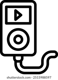 Music player Vector Icon Design Illustration
