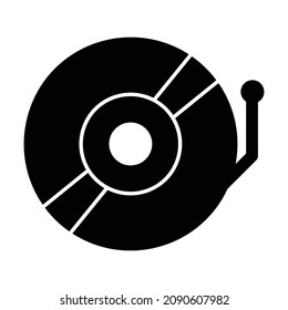 Musikplayer-Vektorsymbol Isolationales Vektorsymbol, das leicht modifiziert oder bearbeitet werden kann

