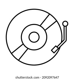Icono vector reproductor de música Icono vector aislado que puede modificar o editar fácilmente

