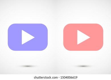 Music player vector icon. Music player to listen on the headphones icon. Music for auto icon. player for human icon. Music 10 eps flat design
