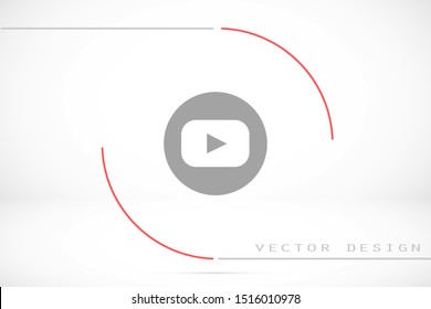 Music player vector icon. Music player to listen on the headphones icon. Music for auto icon. player for human icon. Music 10 eps flat design