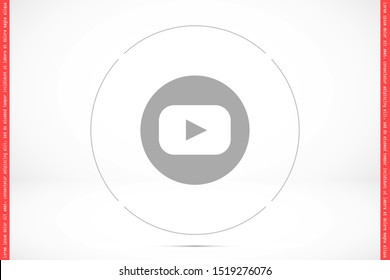 Music player vector icon. Music player to listen on the headphones icon. Music for auto icon. player for human icon. Music 10 eps flat design
