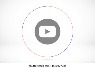 Music player vector icon. Music player to listen on the headphones icon. Music for auto icon. player for human icon. Music 10 eps flat design