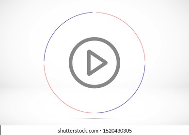 Music player vector icon. Music player to listen on the headphones icon. Music for auto icon. player for human icon. Music 10 eps flat design