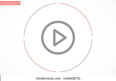 Music player vector icon. Music player to listen on the headphones icon. Music for auto icon. player for human icon. Music 10 eps flat design