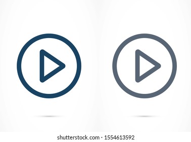 Music player vector icon. Music player to listen on the headphones icon. Music for auto icon. player for human icon. Music 10 eps flat design