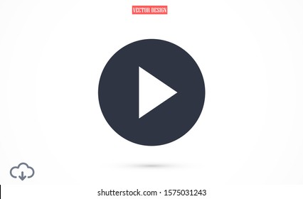 Music player vector icon. Music player to listen on the headphones icon. Music  for auto icon. player for human icon. Music  10 eps flat design