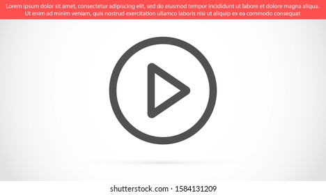 Music player vector icon. Music player to listen on the headphones icon. Music  for auto icon. player for human icon. Music  10 eps flat design