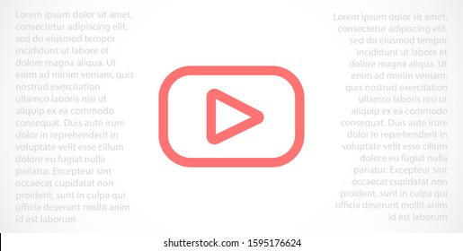 Music player vector icon. Music player to listen on the headphones icon. 