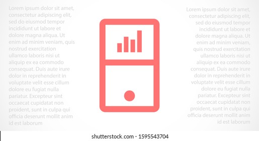 Music player vector icon. player to listen on the headphones icon. player for auto icon. player for human 10 eps flat design vector icon
