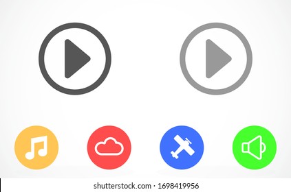 Icono vector reproductor de música. Reproductor musical para escuchar en el icono de los auriculares. Reproductor musical para icono automático. para icono humano.