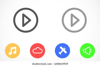 Icono vector reproductor de música. Reproductor musical para escuchar en el icono de los auriculares. Reproductor musical para icono automático. para icono humano.