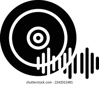 Music player Vector Icon which is suitable for commercial work and easily modify or edit it
