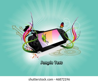 music player vector illustration