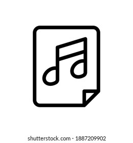  music player vector line icon