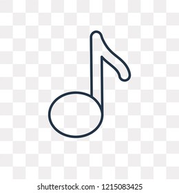 Music player vector outline icon isolated on transparent background, high quality linear Music player transparency concept can be used web and mobile