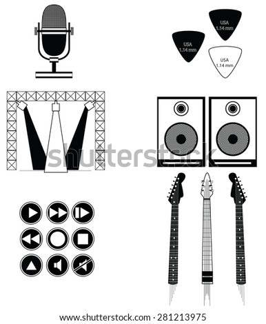 Music players and components vol 2 black and white 