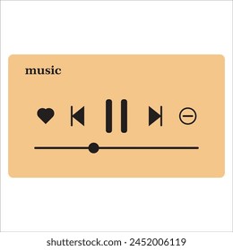 music playlist icon vector design	