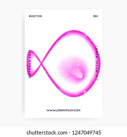 Music poster. Bright presentation layout for techno concert. Fluid holographic gradient shape and line. Electronic sound. Night lifestyle dance holiday. Music poster and flyer for summer fest.