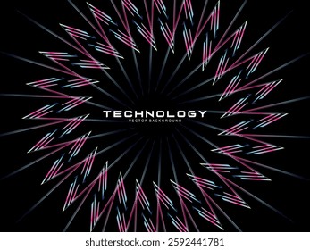Music poster design background. Electro Sound Cover template with dynamic abstract gradient circular geometric shapes and lines for social media, technology, digital, flyer, party, festival, club, etc