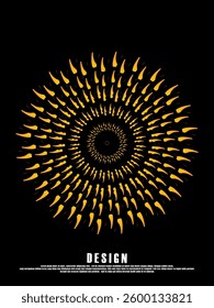 Music poster design background. Electro Sound Cover template with dynamic abstract gradient circular geometric shapes and lines for social media, technology, digital, flyer, party, festival, club, etc