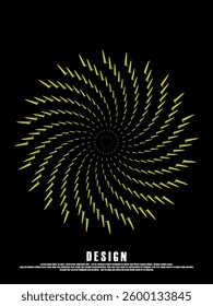 Music poster design background. Electro Sound Cover template with dynamic abstract gradient circular geometric shapes and lines for social media, technology, digital, flyer, party, festival, club, etc
