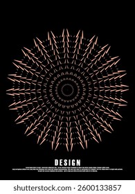 Music poster design background. Electro Sound Cover template with dynamic abstract gradient circular geometric shapes and lines for social media, technology, digital, flyer, party, festival, club, etc