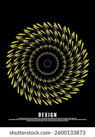 Music poster design background. Electro Sound Cover template with dynamic abstract gradient circular geometric shapes and lines for social media, technology, digital, flyer, party, festival, club, etc