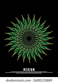 Music poster design background. Electro Sound Cover template with dynamic abstract gradient circular geometric shapes and lines for social media, technology, digital, flyer, party, festival, club, etc