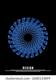Music poster design background. Electro Sound Cover template with dynamic abstract gradient circular geometric shapes and lines for social media, technology, digital, flyer, party, festival, club, etc