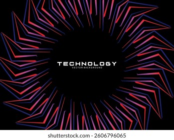 Music poster design background. Electro Sound Cover template with dynamic abstract gradient circular geometric shapes and lines for social media, technology, digital, flyer, party, festival, club, etc