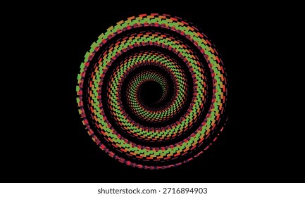 Fondo de diseño de póster de música. Electro Sound Cover Plantilla con Formas de línea geométrica circular de gradiente abstracto dinámico para serigrafía de camisetas, tecnología, digital, fiesta, festival y club.