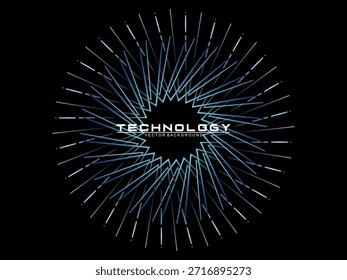 Music poster design background. Electro Sound Cover template with dynamic abstract gradient circular geometric shapes and lines for social media, technology, digital, flyer, party, festival, club, etc