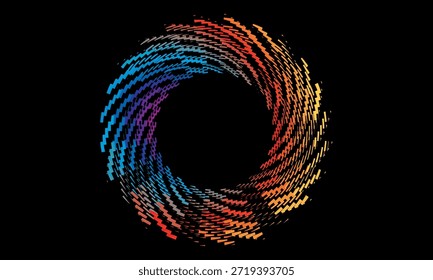 	
Music poster design background. Electro Sound Cover template with dynamic abstract gradient circular geometric shapes and lines for social media, technology, digital, flyer, party, festival, club, e
