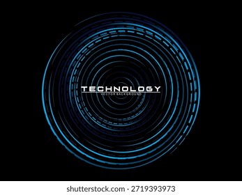 Hintergrund für Musikposter-Design. Electro Sound Cover Template mit dynamischen abstrakten Gradienten kreisförmigen geometrischen Linien Formen für T-Shirt Siebdruck, Technologie, digital, Party, Festival und Club.